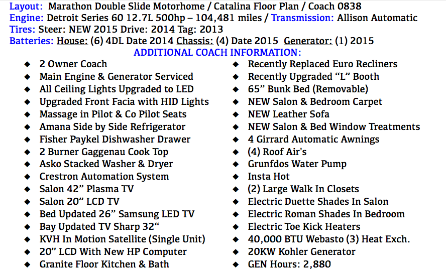 2004 Prevost Marathon XLII For Sale